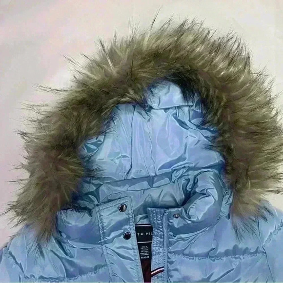 Light Blue Tommy Hilfiger Reflective Jacket - Picture 7 of 8